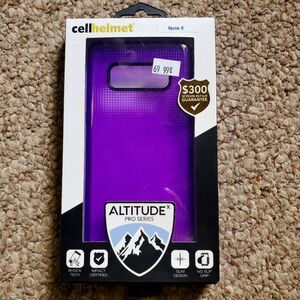 Cell Helmet Galaxy Note8 Phone Case Altitude X Pro Series Impact Cert. Purple